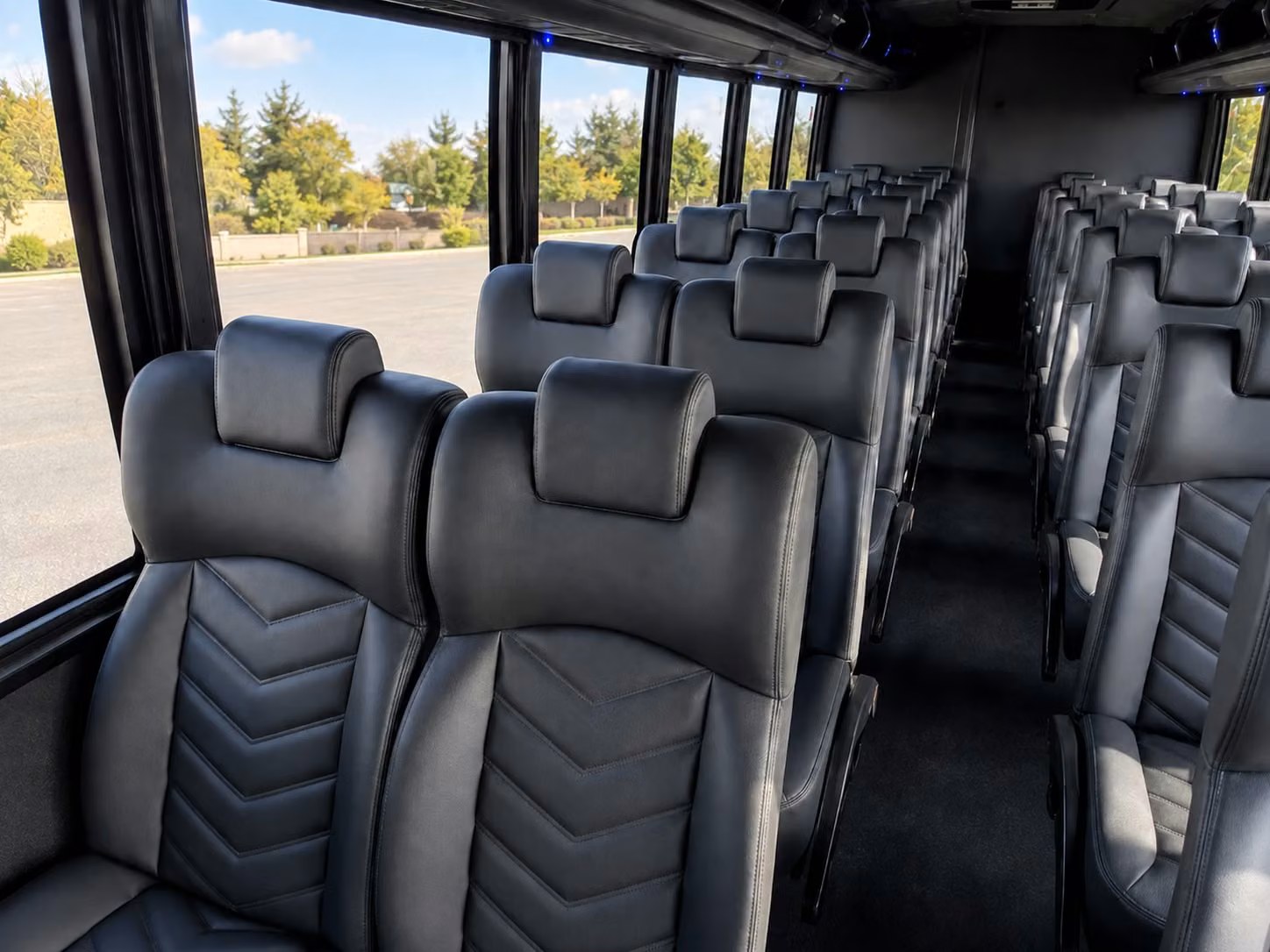 15 passenger minibus interior